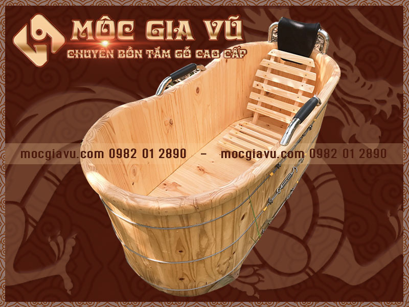 Bán bồn tắm gỗ bầu dục giá rẻ - 0982012890