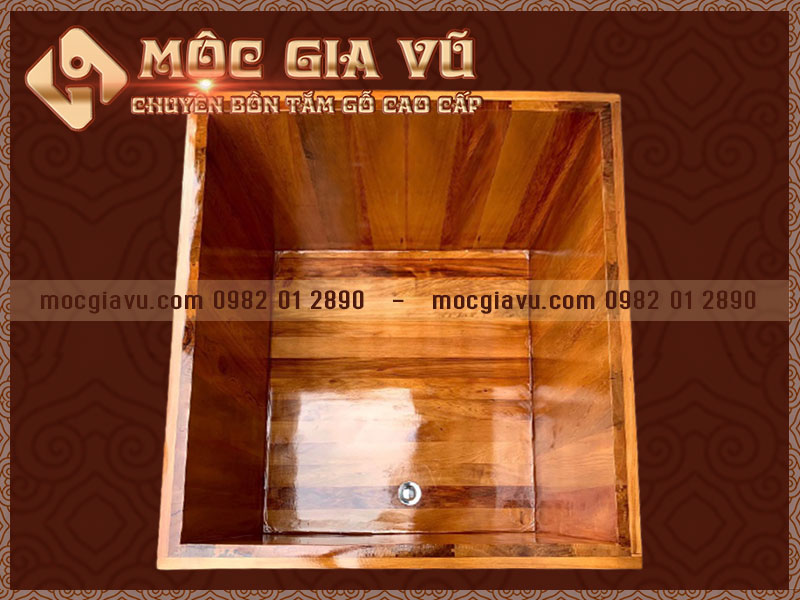 Bán bồn tắm gỗ vuông ở Hà Nội uy tín giá tốt