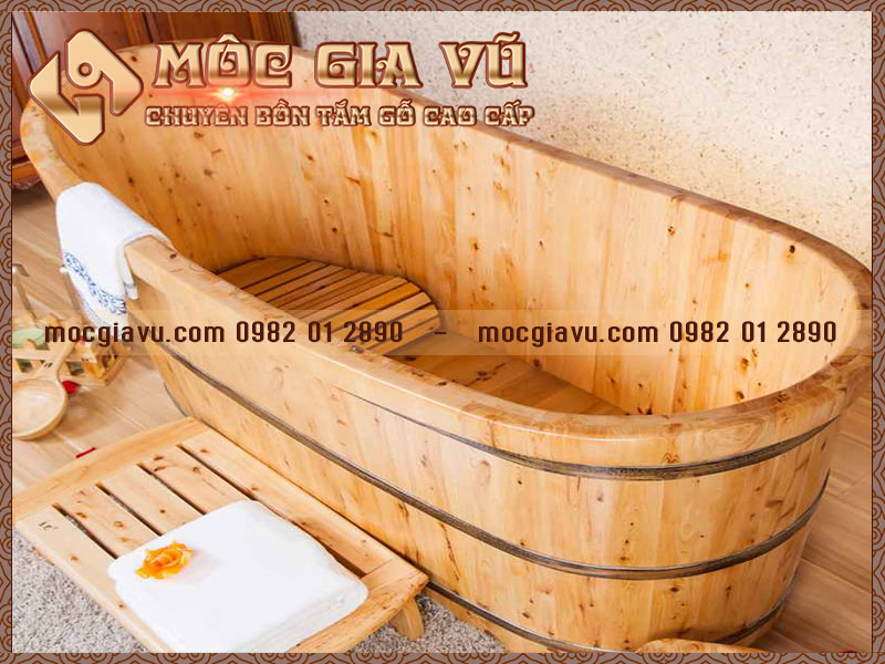 Bồn tắm gỗ kiểu Nhật 