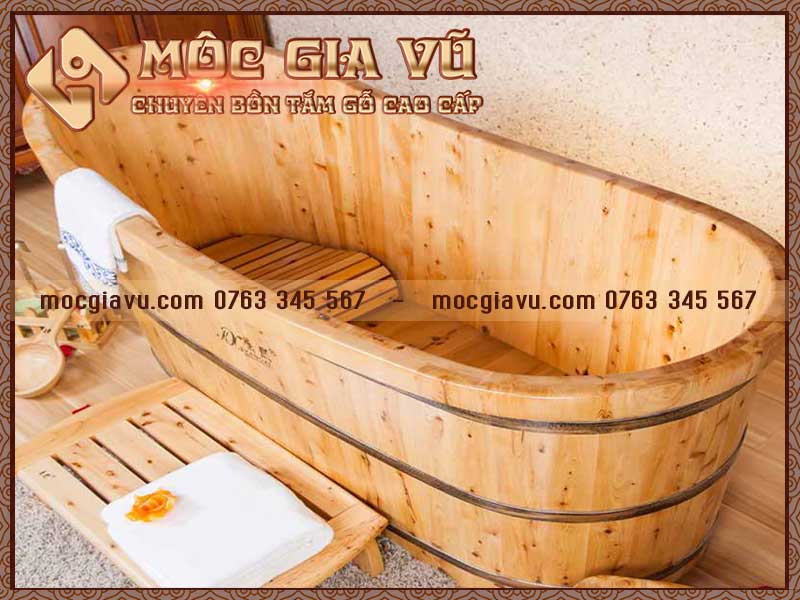 Thùng tắm gỗ Samu giá rẻ cho spa