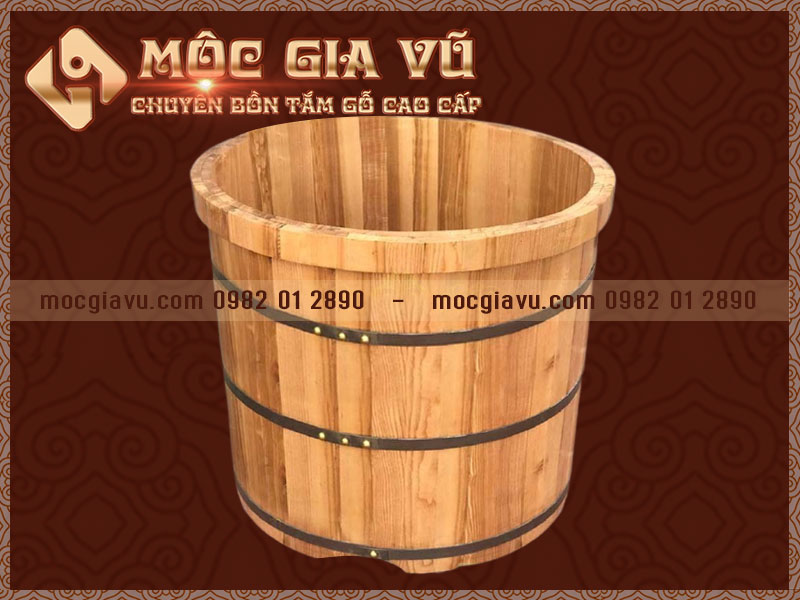 Thùng tắm gỗ tròn