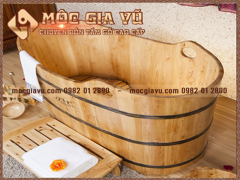 Thùng tắm gỗ giá rẻ cho gia đình - Resort - Spa